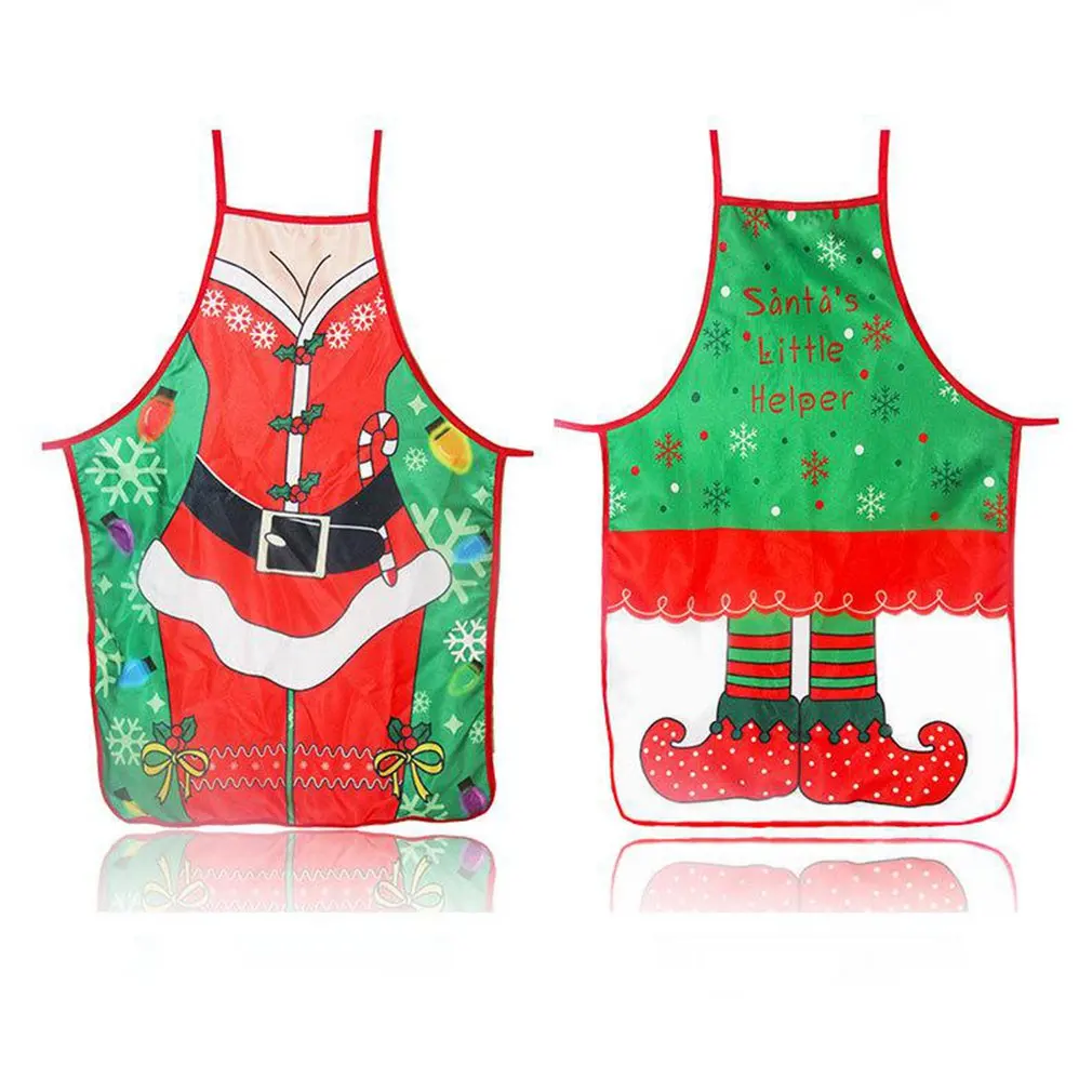 

Рождественские украшения для дома 1 шт. новогодний фартук Санта Клауса Рождественский Декор Noel Navidad 2020 новогодний Рождественский подарок 50 ...