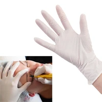 100pcs white gloves disposable permanent tattoo gloves latex gloves isolate anti pollution tattoo accessories s m l xl