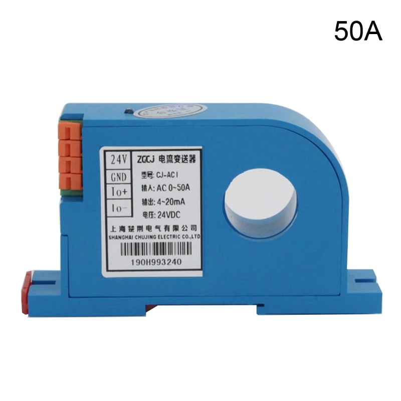 

20A/30A/50A/100A/200A Single-phase AC Current Transmitter Monophase Electric Current Transducer Transmitter