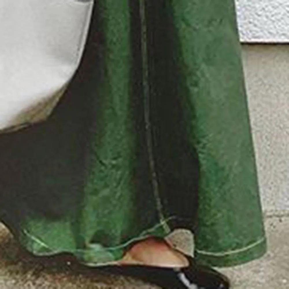 

Korean Dresses Autumn 2019 Suspenders Long Dress Women Japanese Fashion Girl Strap Vestido Casual Streetwear Ladies Green Robe