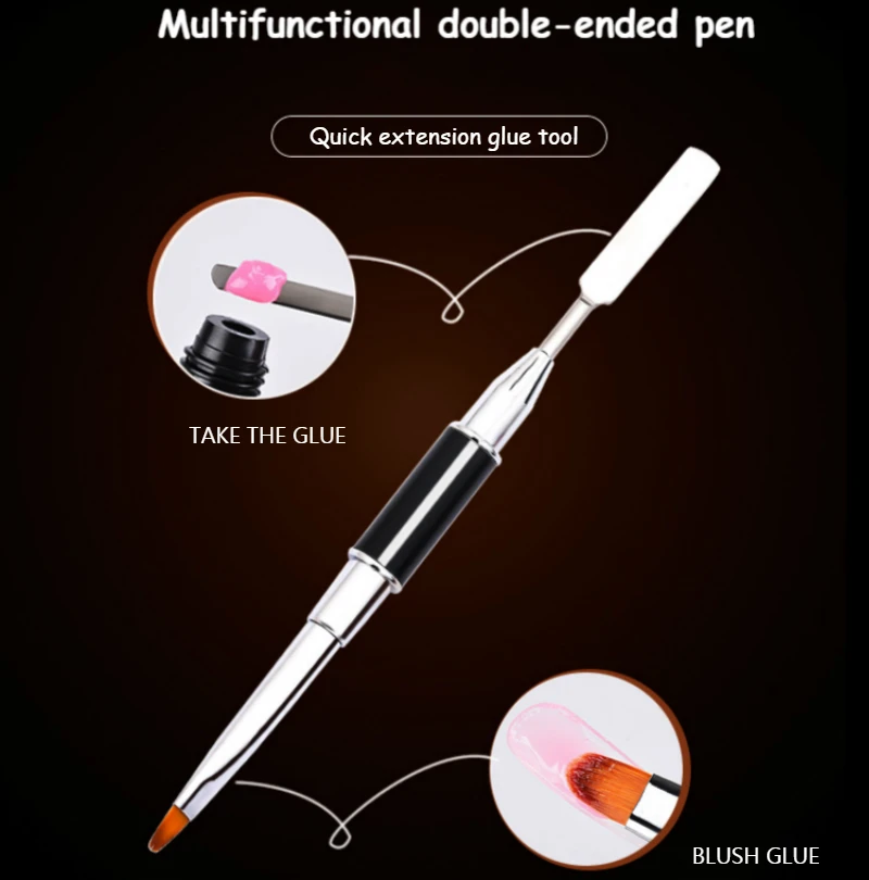 Инструмент для маникюра Styton двухсторонний акриловый УФ-гель наращивания ногтей