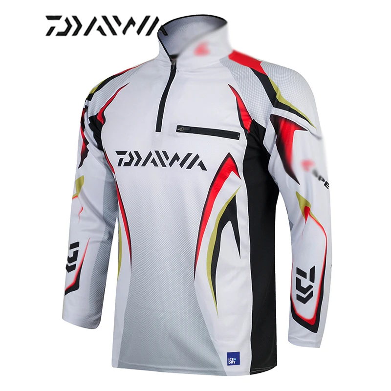 Дышащая рыболовная рубашка Daiwa куртка с длинным рукавом для рыбалки спортивная