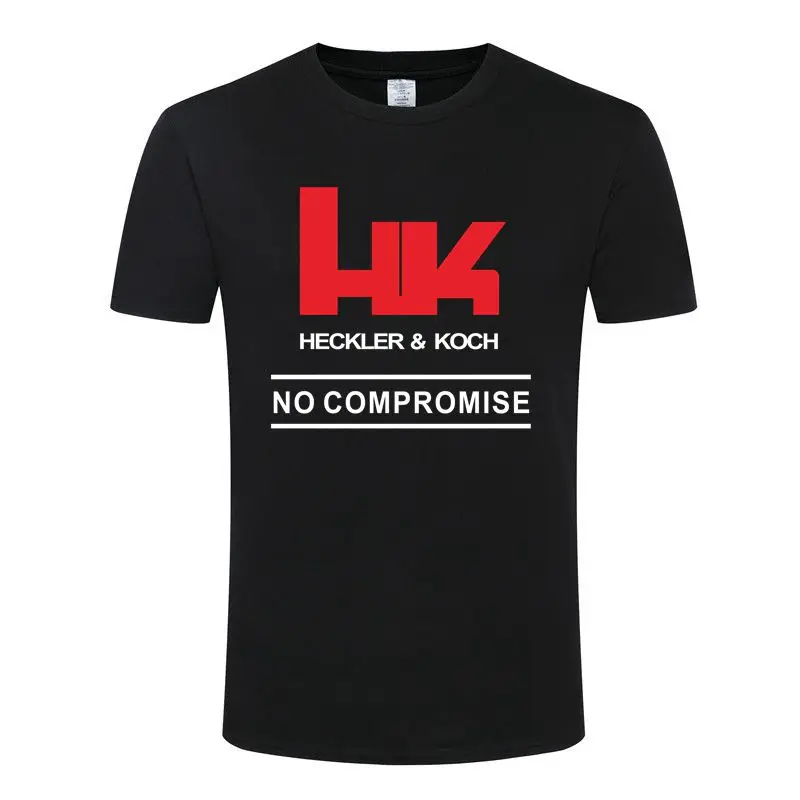 2021 футболка Heckler Koch с логотипом HK мужская и женская для наружной стрельбы