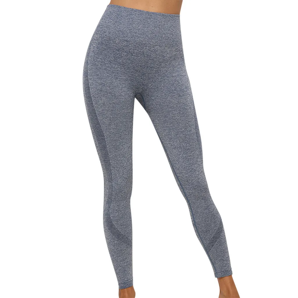 Женские однотонные спортивные джеггинсы женские бесшовные сетчатые леггинсы с