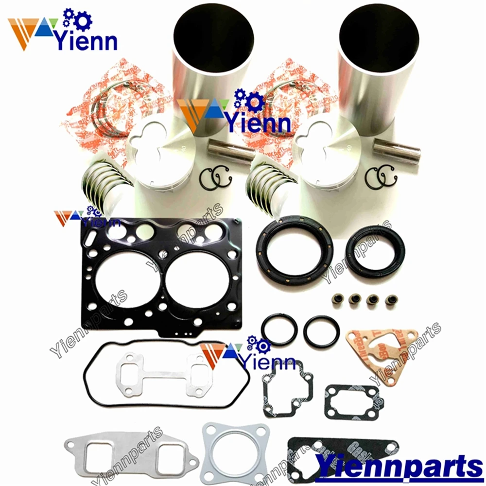 

2D70E Overhaul Rebuild kit Full Gasket Liner Piston Ring Bearing Set For Komatsu Loader Excavator Tractor Engine Spare Parts