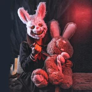 Злой кровавый кролик косплей плюшевый медведь лицо реквизит Хэллоуин ужас реквизит маска для косплея Пасхи реквизит хитрый