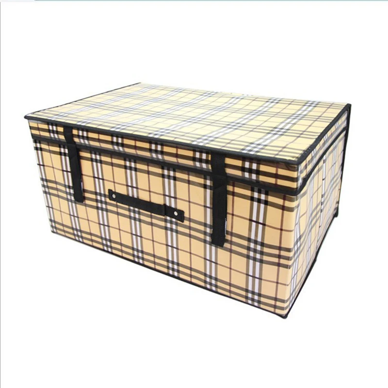 

Boxes with Lids No Smell Polyester Fabric Clear Storage Baskets Containers Bins With Double Cover S6S11L58