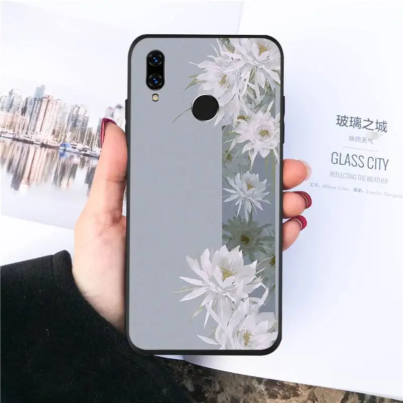 

Chinese style Flower pattern Phone Cases For Huawei honor Mate P 10 20 30 40 Pro 10i 9 10 20 8 x Lite Luxury brand shell funda