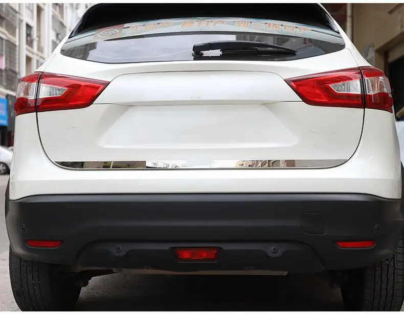 Подходит для Nissan Qashqai J11 из нержавеющей стали задняя крышка двери отделка задний