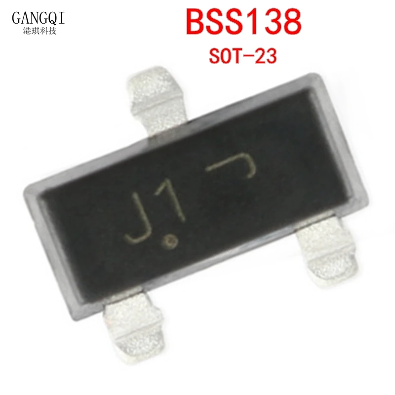 100 шт. BSS138LT1G SOT23 BSS138 SOT-23 МОП-транзистор SMD J1 MOS полевой транзистор новый и