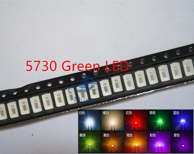 100 шт. светодиодов 5730 5630 SMD белый/теплый