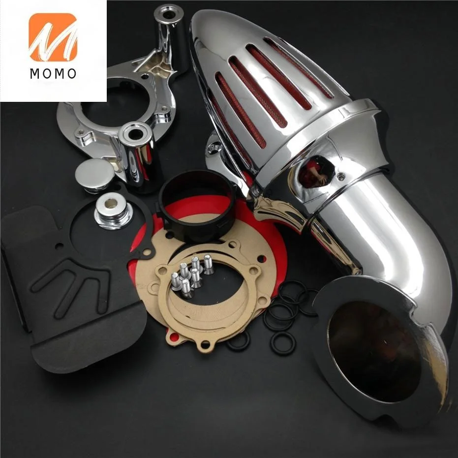

Motorcycle Accessories Cone Spike Air Cleaner Kits Intake Filter Touring Model 2008-2012 Silver Color