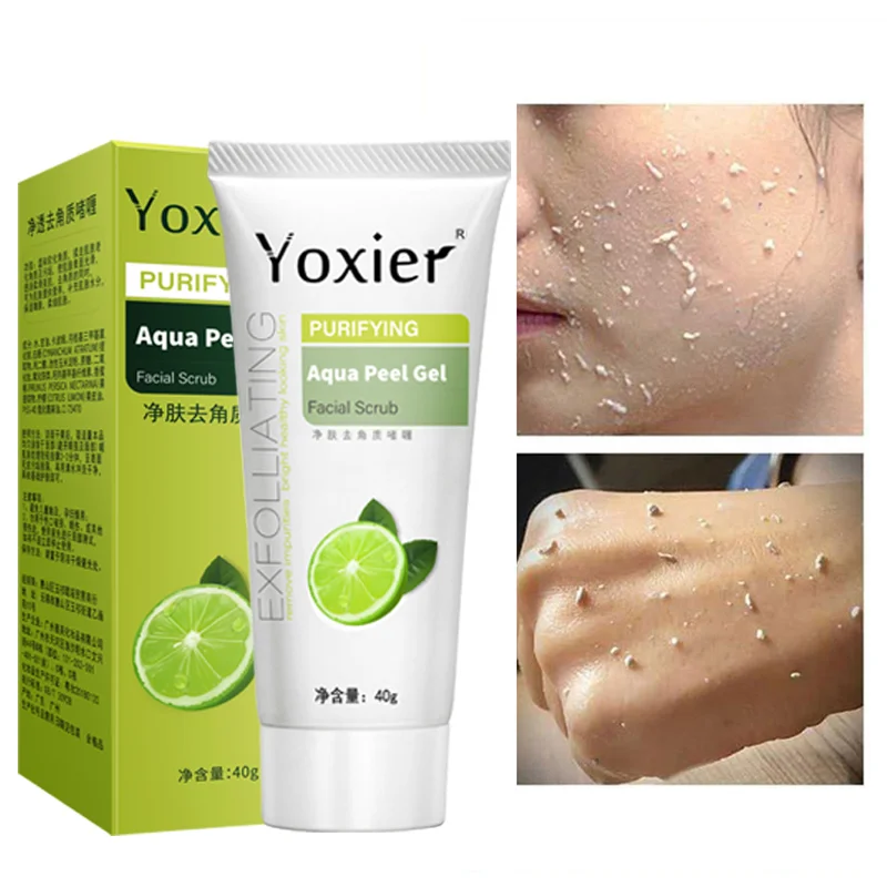 

Moisturizing, whitening lemon vitamin C removing acne detox and cleansing all skin exfoliating facial scrub exfoliating gel 40g