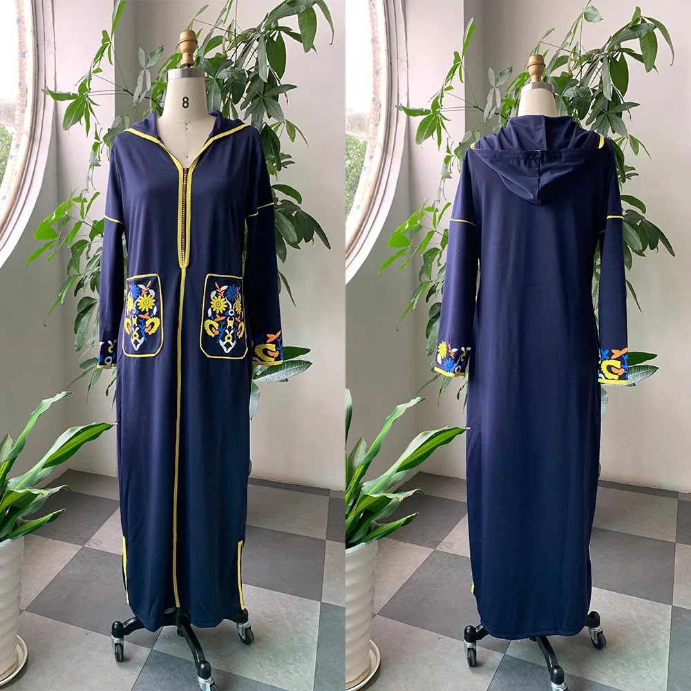 Женское платье с длинным рукавом элегантные карманы цветочным принтом и v