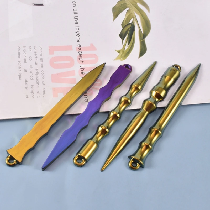 

Crystal Epoxy Resin Mold Keychain Silicone Mould DIY Crafts Decorations Pendant Making Tool