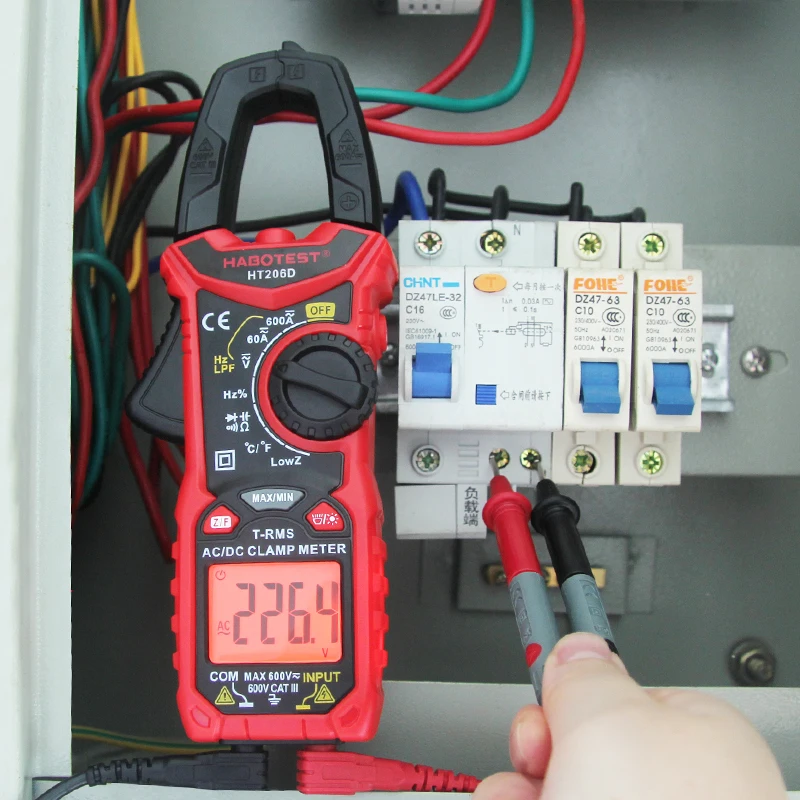 Цифровой мультиметр Habotest HT206D AC DC|Токоизмерительные клещи| |