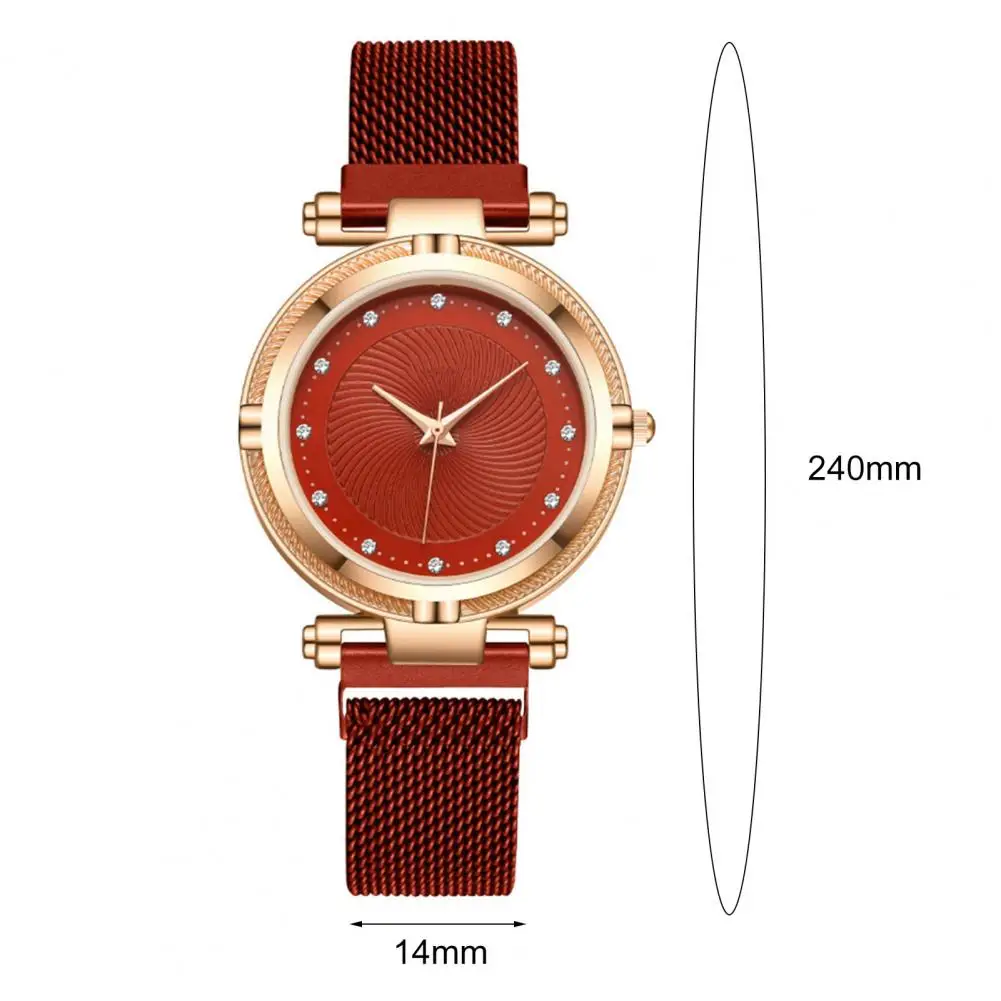 

Luxury Creative Women Watches Fashion Alloy Strap Magnet Buckle Ladies Quartz Wristwatches Simple Business Female Watch Gifts