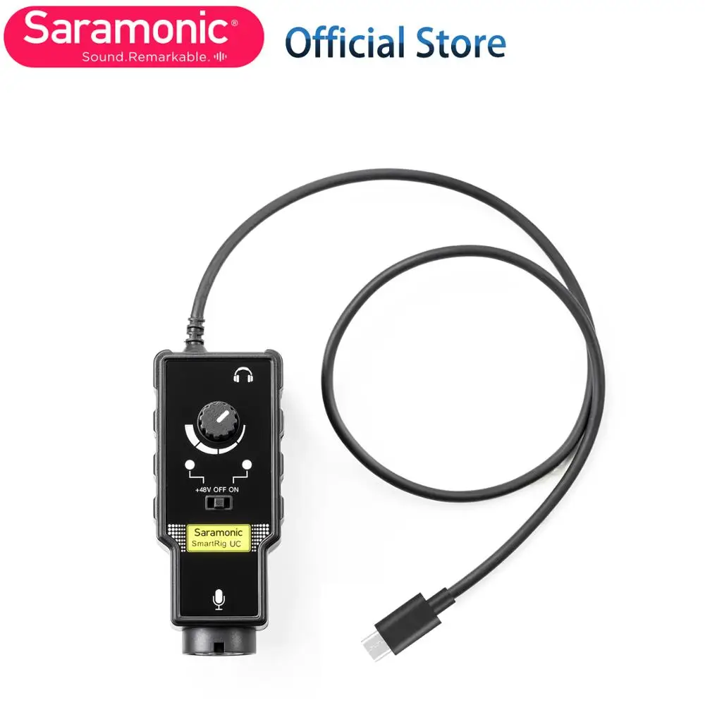 Аудиоадаптер Saramonic Smartrig UC с интерфейсом Type-C выход для наушников мониторинга