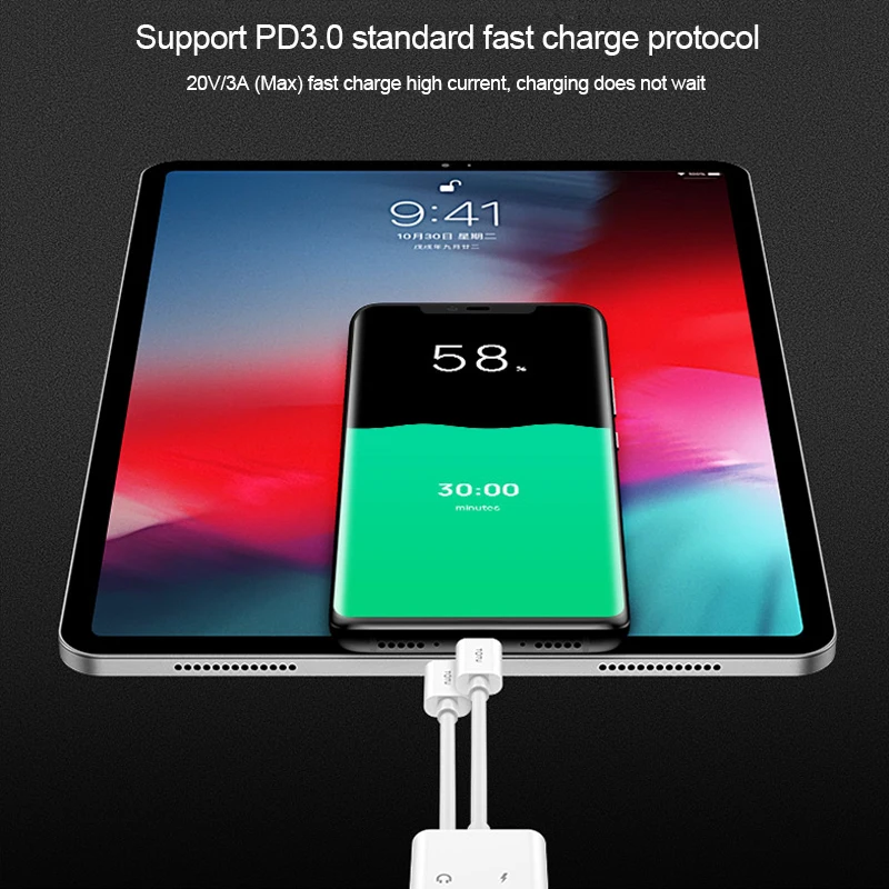 USB-кабель TOTUDESIGN для быстрой зарядки с интерфейсом USB Type-C + 3 5 мм | Мобильные
