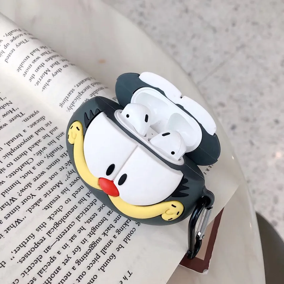 Чехол для наушников AirPods 3D милый чехол с изображением собаки кошки лося Airpods 2/i10/i11