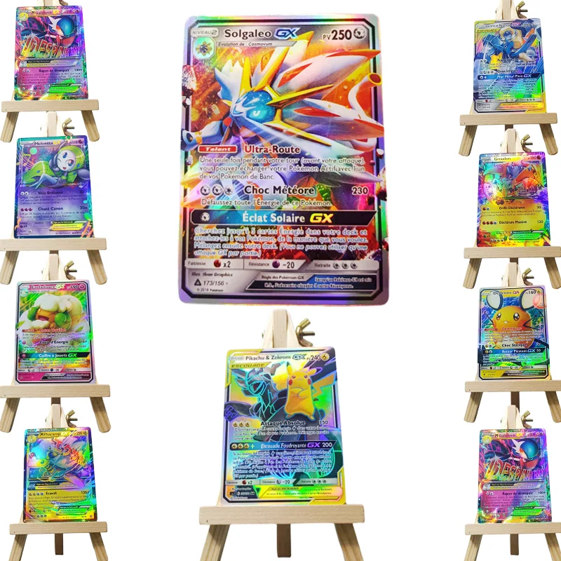 

English Random Pokemon Cards 10 Gx ExFlash Game Battle Card Collection Children's Toys Birthday Gifts