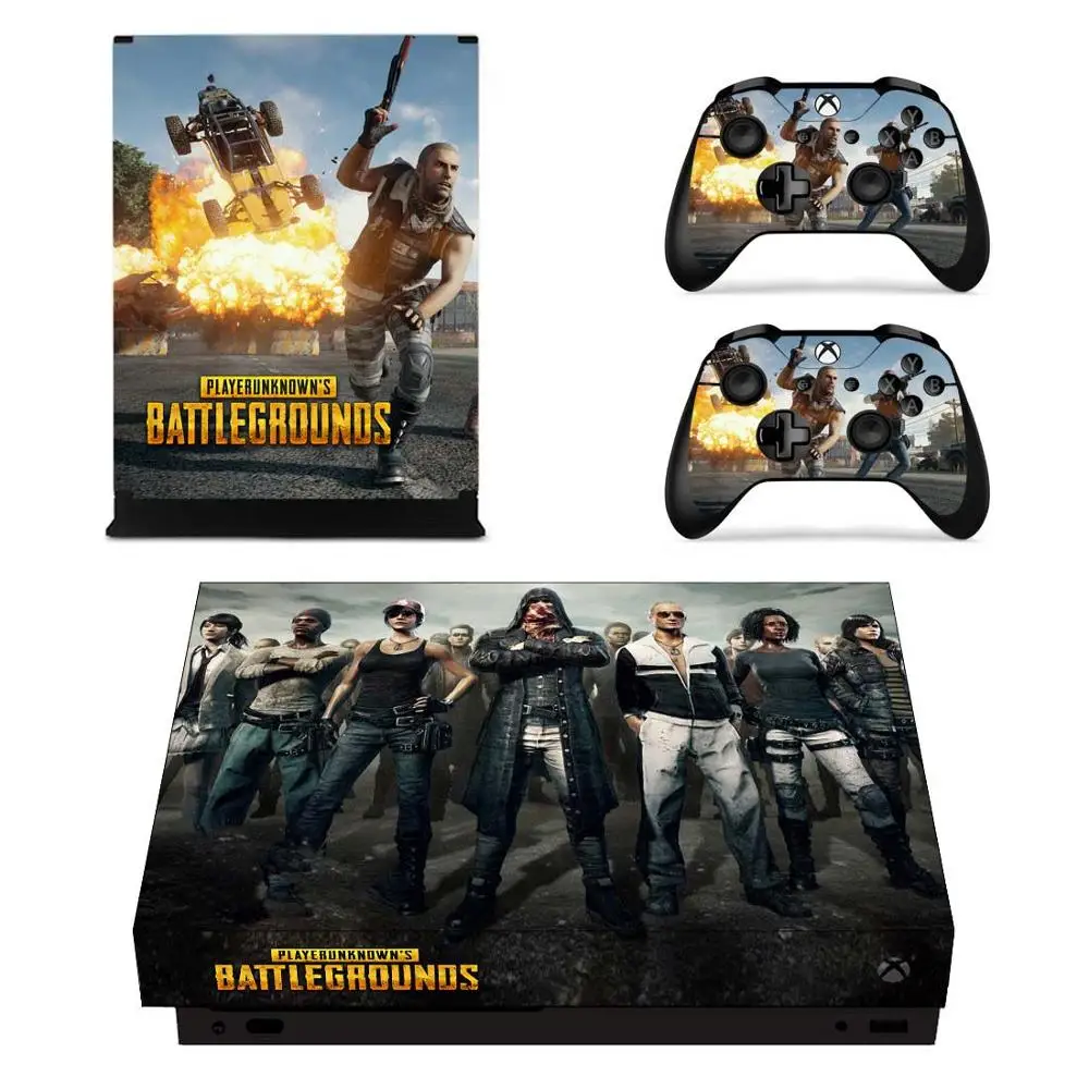 PUBG наклейка s для Xbox One X виниловые наклейки на кожу Обложка Pegatina Adesivos one консоли