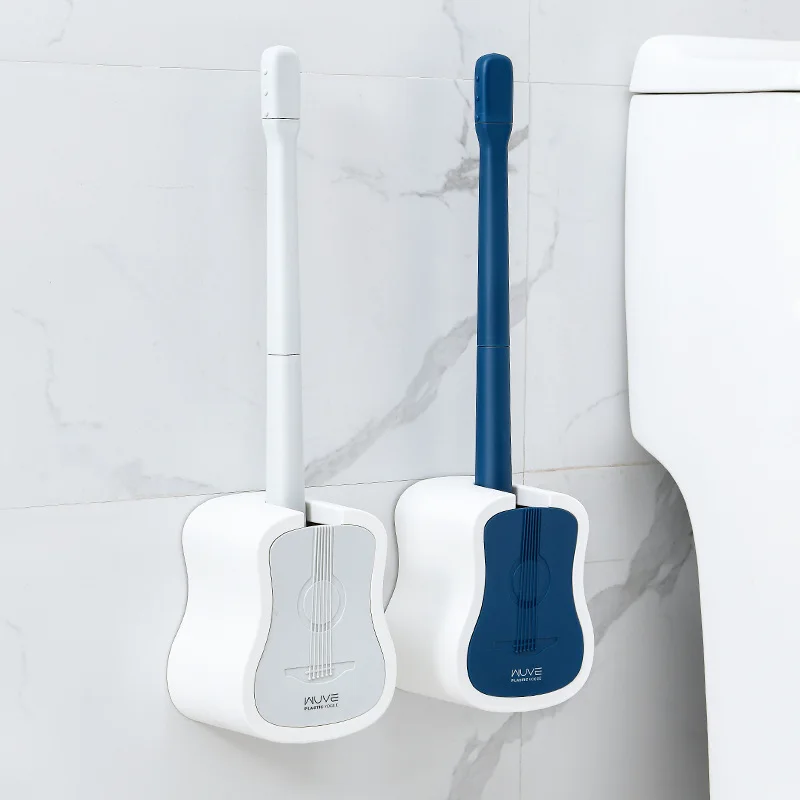 

Wall Mounted Toilet Brush Cleaner With Holder Easy Installation Convenient Long Handle Bathroom Scrubber