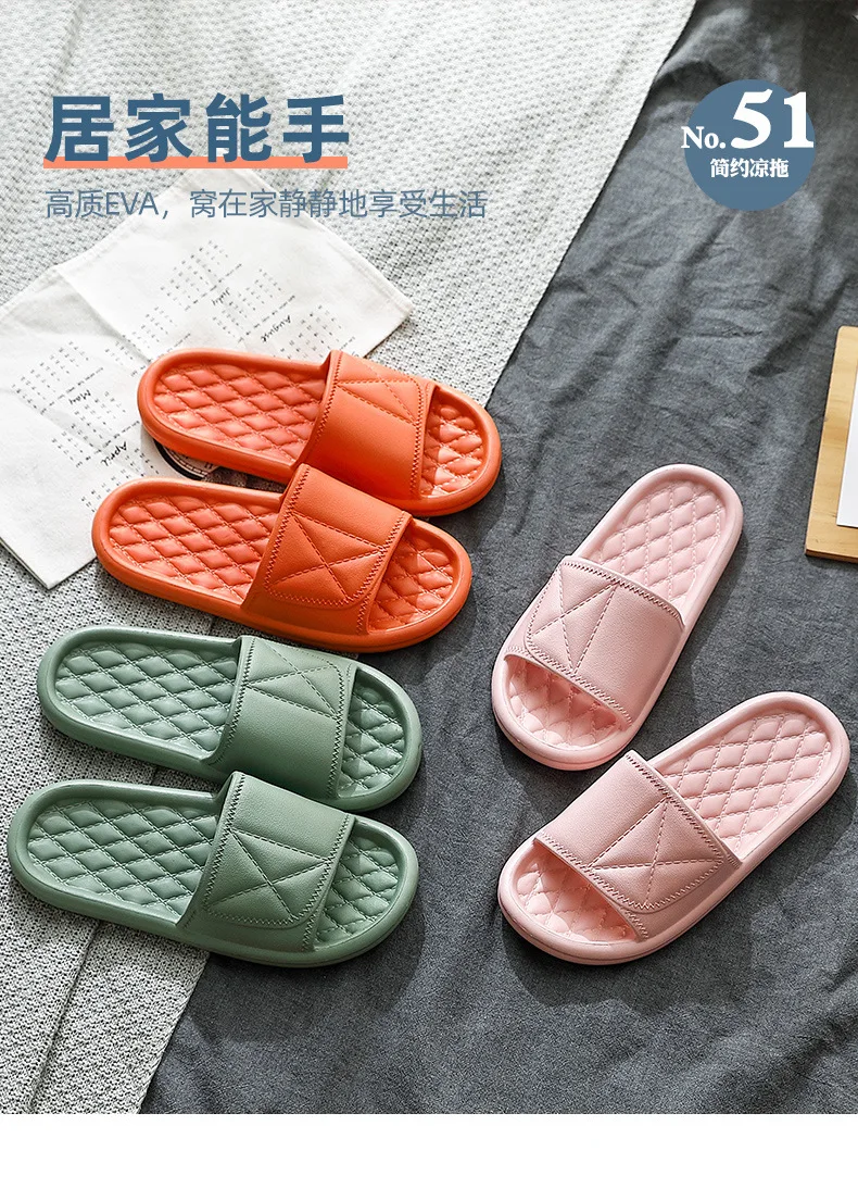 

Slippers for men summer indoor home bath bath soft soles anti-skid home deodorant slippers for women summer slippers