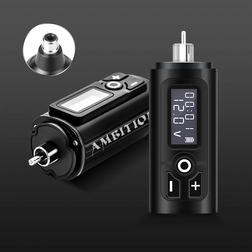 Ambition Portable G4 Wireless Tattoo Battery Rca Interface Adapter 1950amh For Rotary Machine Fast Chargering