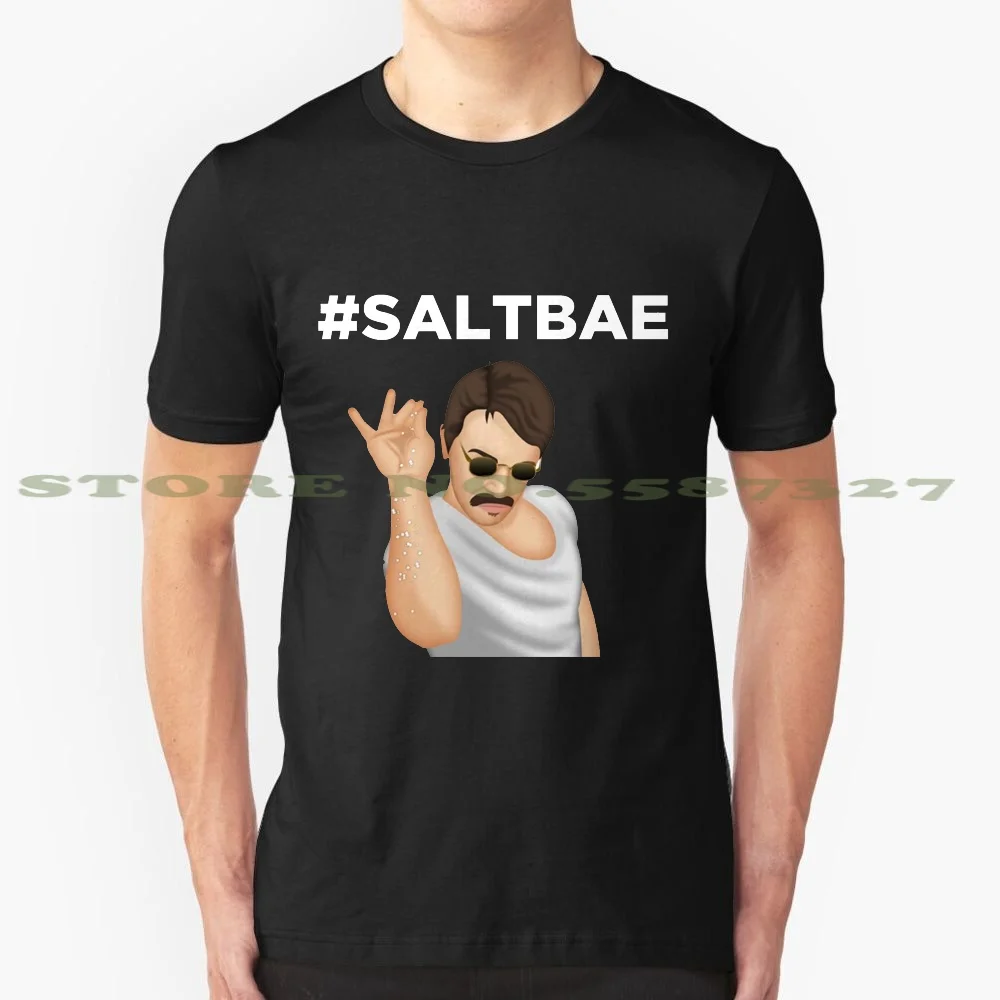Salt Bae - # Saltbae модная футболка с крутым дизайном принтом в виде соли посыпать