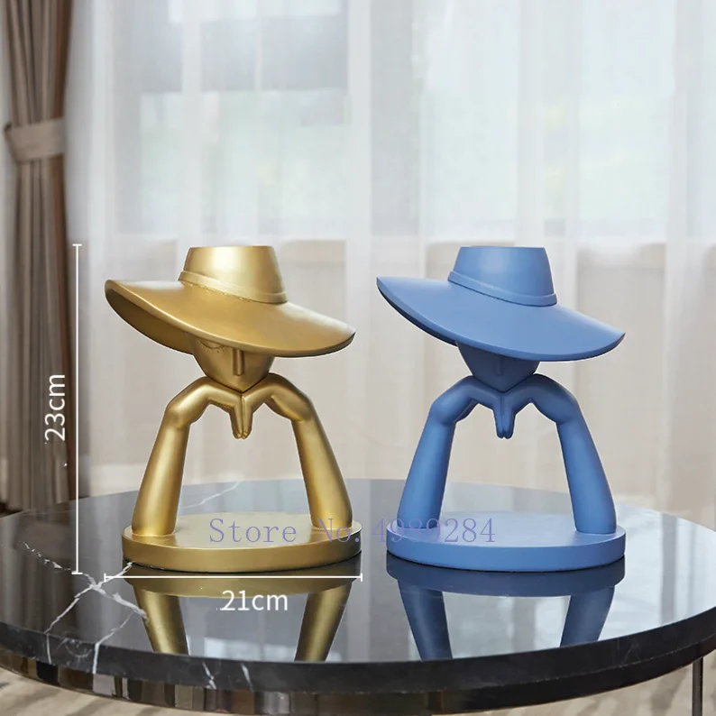 Креативная Скандинавская ваза из смолы абстрактные скульптурные поделки