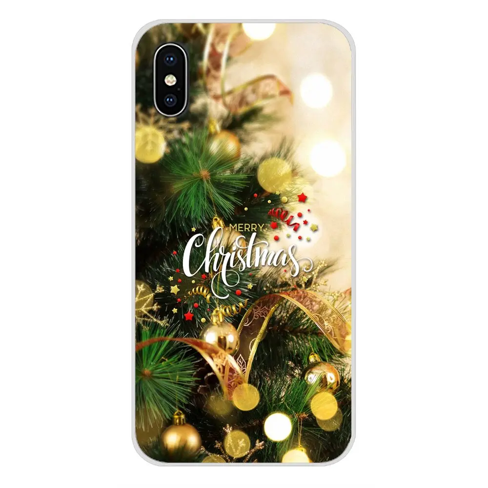 Рождественская елка Новогодние аксессуары чехлы для телефонов Samsung Galaxy A3 A5 A7 A9 A8