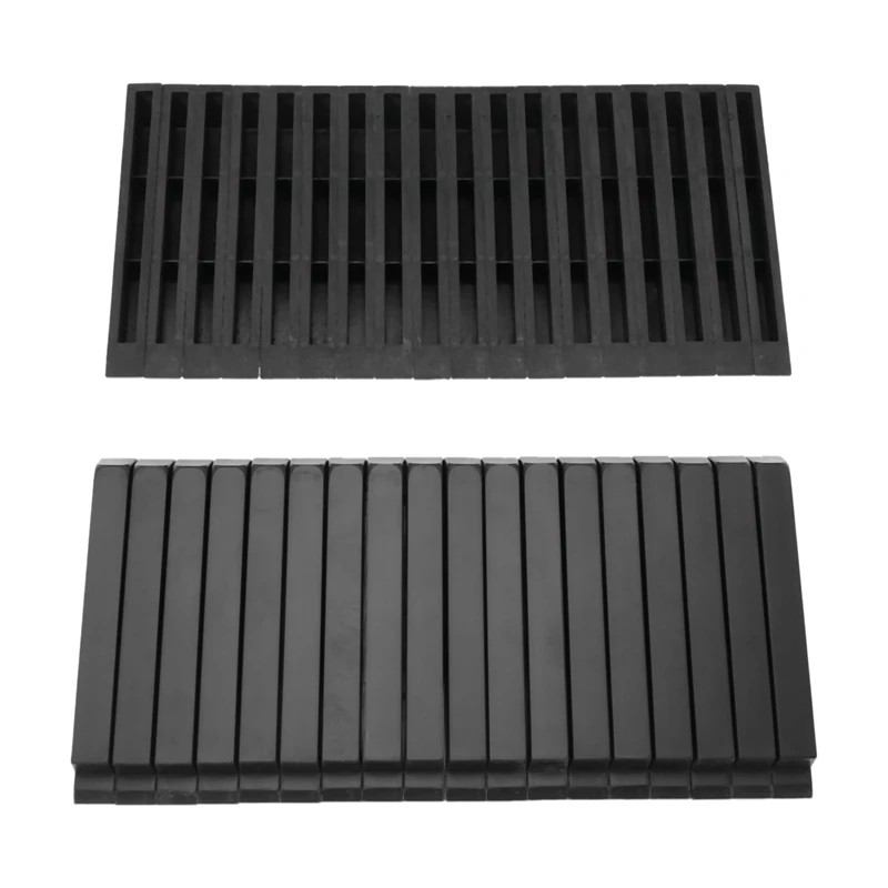 

1 Set of 36Pcs Piano Sharps Keytops Flats Repair Replacement Parts Black