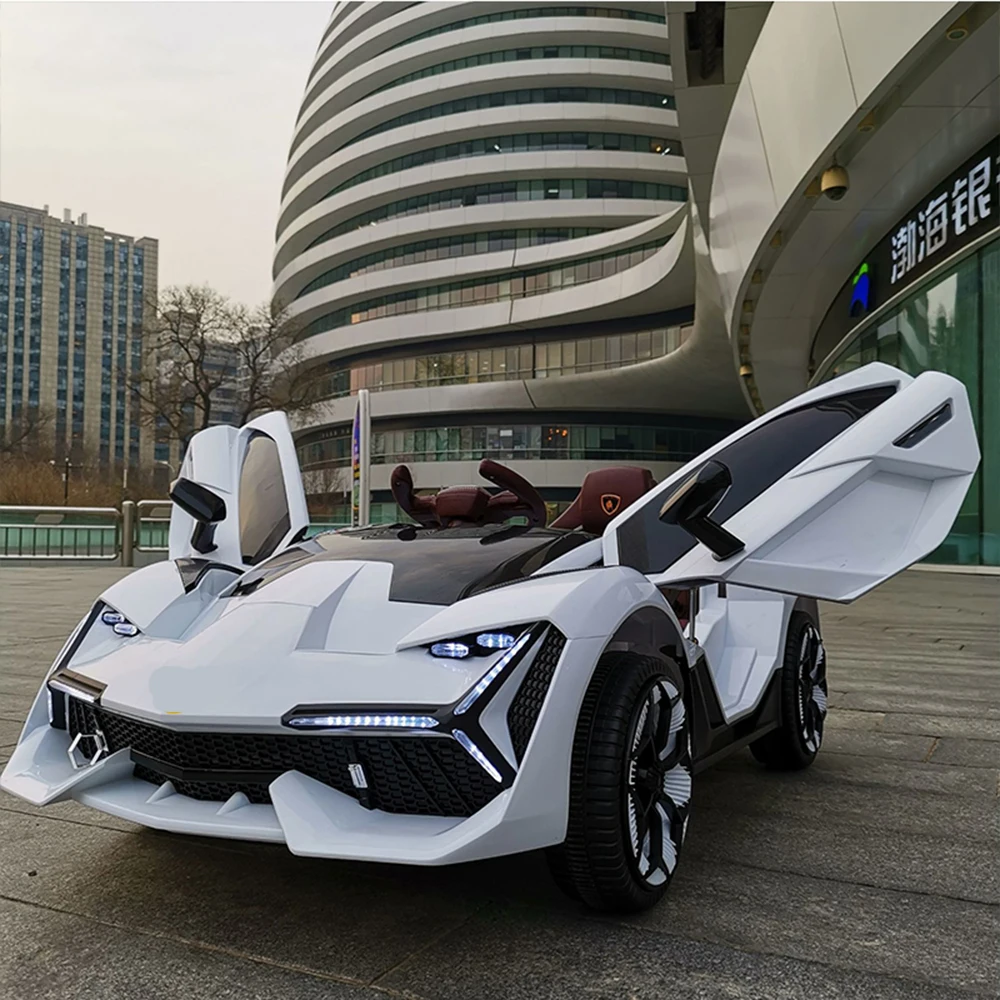 Детский Электрический автомобиль четырехколесный двойной с дистанционным