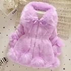 Куртки для девочек, зимние плотные теплые куртки, куртки из искусственного меха, пальто средней длины, шерстяные свитера, куртки для девочек, хлопковые куртки с меховым воротником