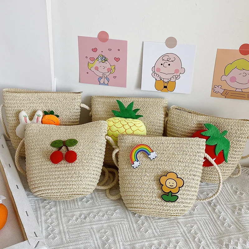 Винтажная соломенная сумка на плечо из ротанга ручной работы плетеная Сумка