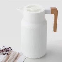vacuum flasks thermal bottle with wooden handle household kettle large capacity thermal warmer bottles glass liner hot water pot