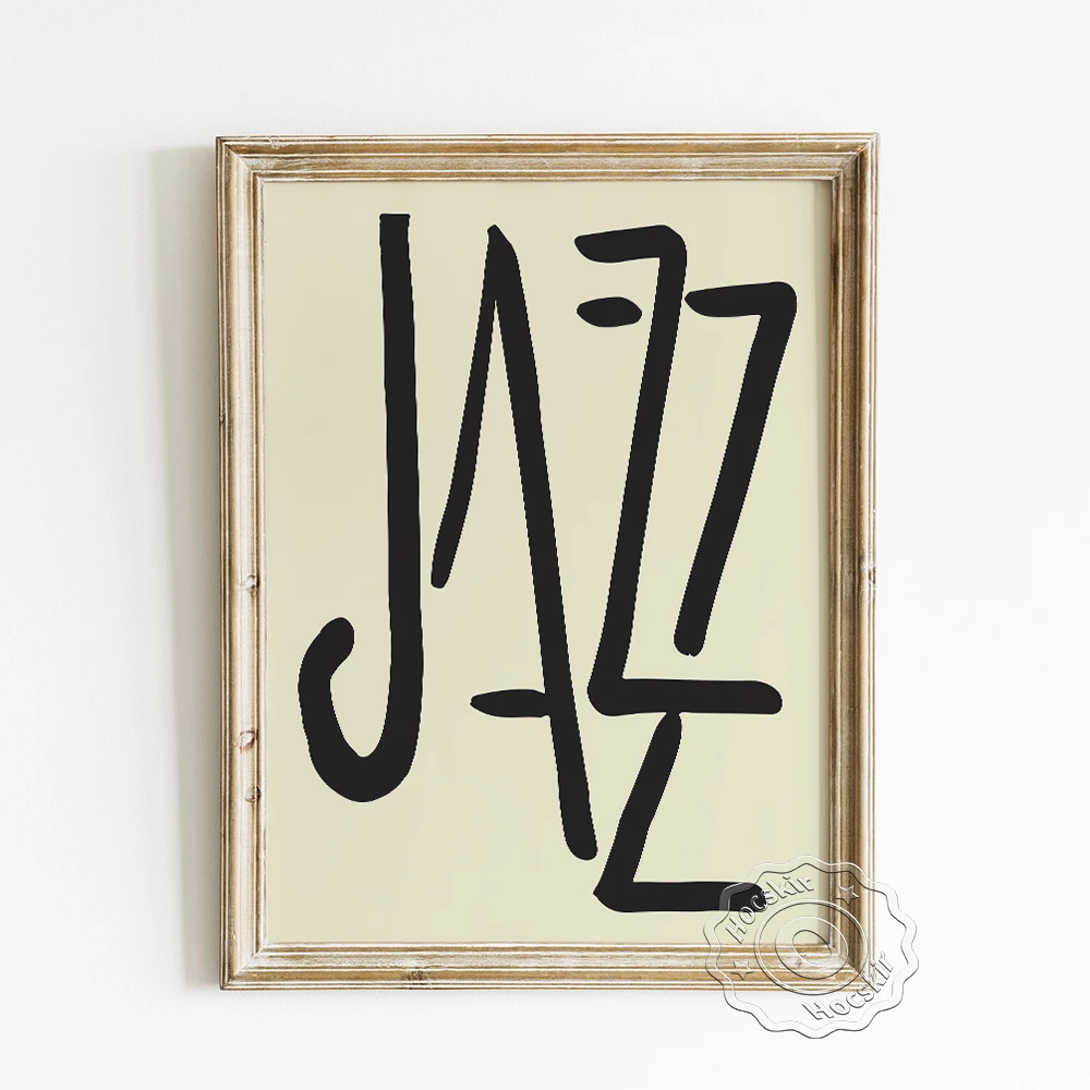 

Henri Matisse Exhibition Minimalist Museum Poster, Jazz Word Art Design Creativity Prints, Abstract Modern Home Wall Picture