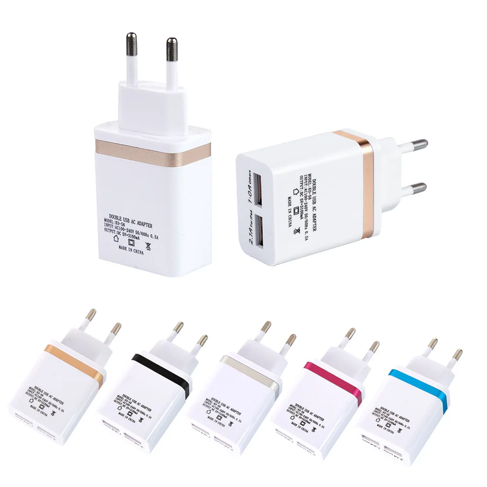 Зарядное устройство USB с двумя usb портами 5 В 2 А|Зарядные устройства| |