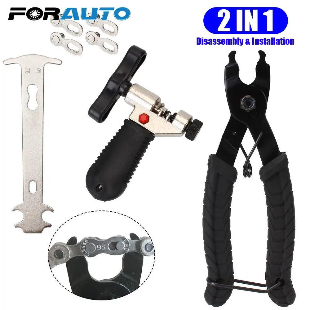 

For MTB Road Cycling Magic Buckle Universal Bike Chain Quick Link Tool Chain Checker Multi Link Plier Chain Clamp With Hook UP