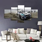Холст без рамы, 5 шт., плакаты с изображением спортивного автомобиля, для украшения дома