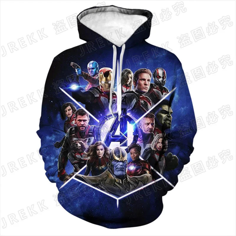 Cool Marvel The Avengers Hoodies Men Women Children Fashion 3D Print Sweatshirts Boy Girl Pullover Streetwear Casual Clothing