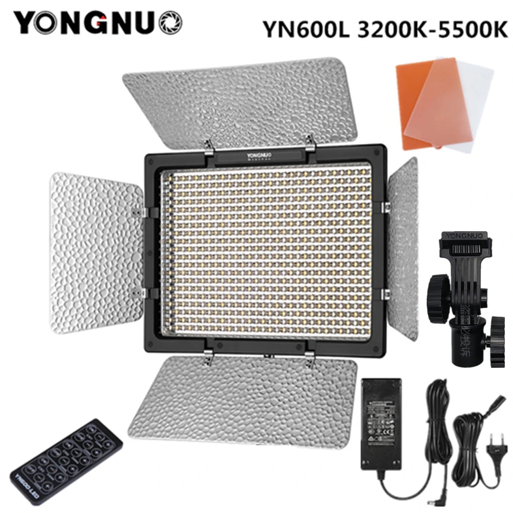 Светодиодсветильник Yongnuo YN600L YN600 L с адаптером переменного тока 3200-5500K