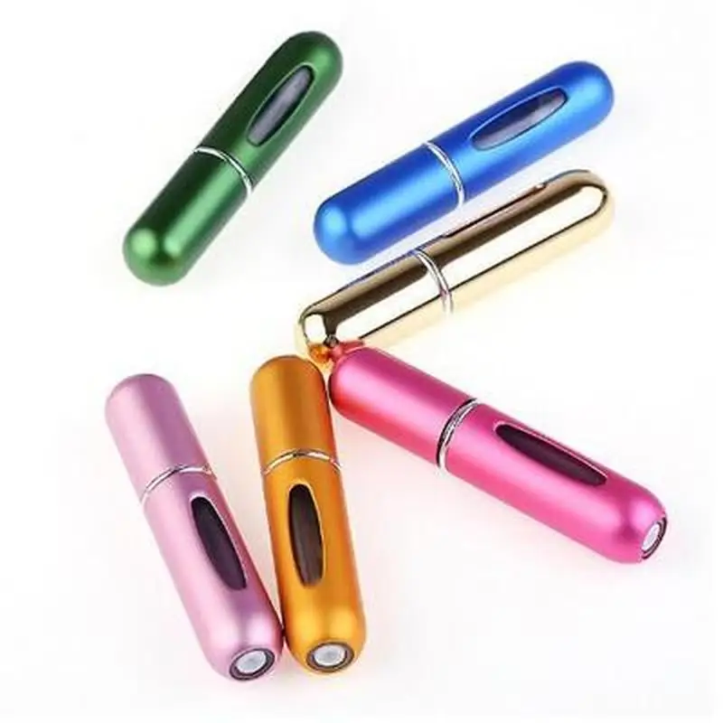 5 мл портативный дорожный мини контейнер алюминиевая многоразовая парфюмерная пустая бутылочка с