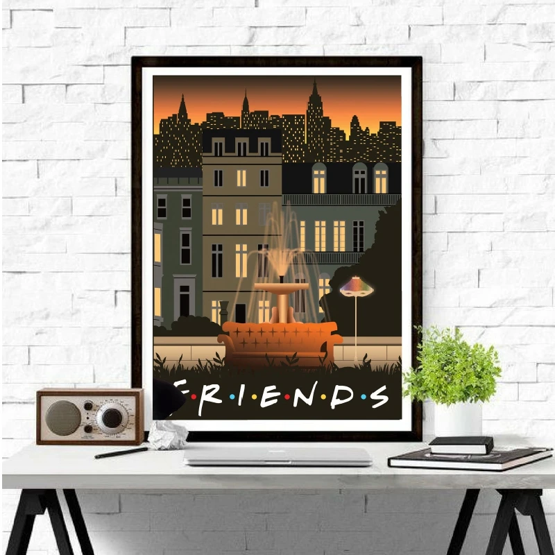 

Canvas Painting Landsape Decorative Classic Posters Friends TV Show and Prints Posters Wall Art Pictures Living Room Wall Decor