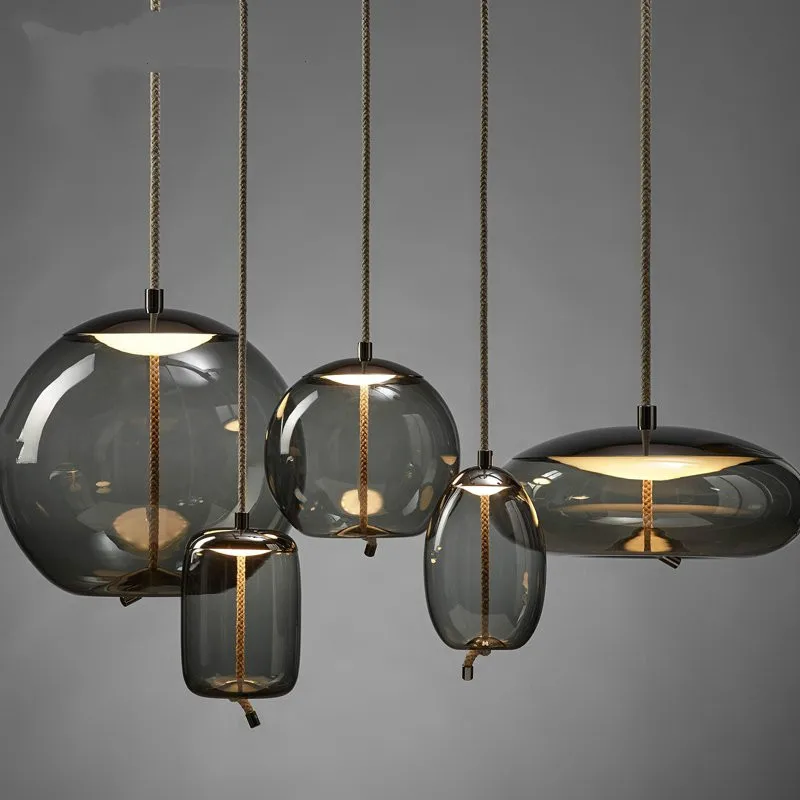 Скандинавский современный подвесной светильник с узлом BROKIS прикроватный