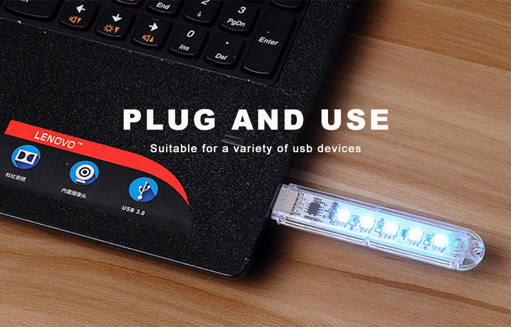 DC5V светодиодный USB мини-ночник 8 светодиодный s Красочные атмосферные лампы Переключатель 7 цветов Регулируемый для украшения освещения внешний аккумулятор