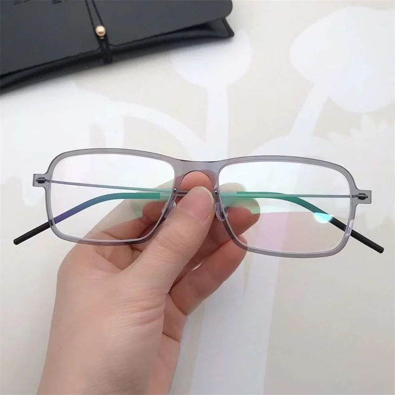

Denmark Brand Computer Glasses 6501 Titanium Eyewear Men and Women No Screw Eyeglasses Frame Lightweight Gafas Original Box