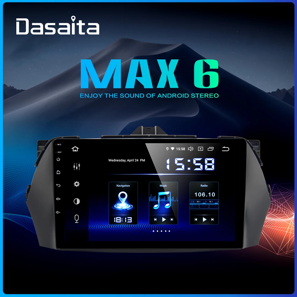 Автомобильное радио Dasaita 9 дюймов IPS экран 1 Din Android 0 для Suzuki Ciaz Alivio 2016 USB HDMI GPS