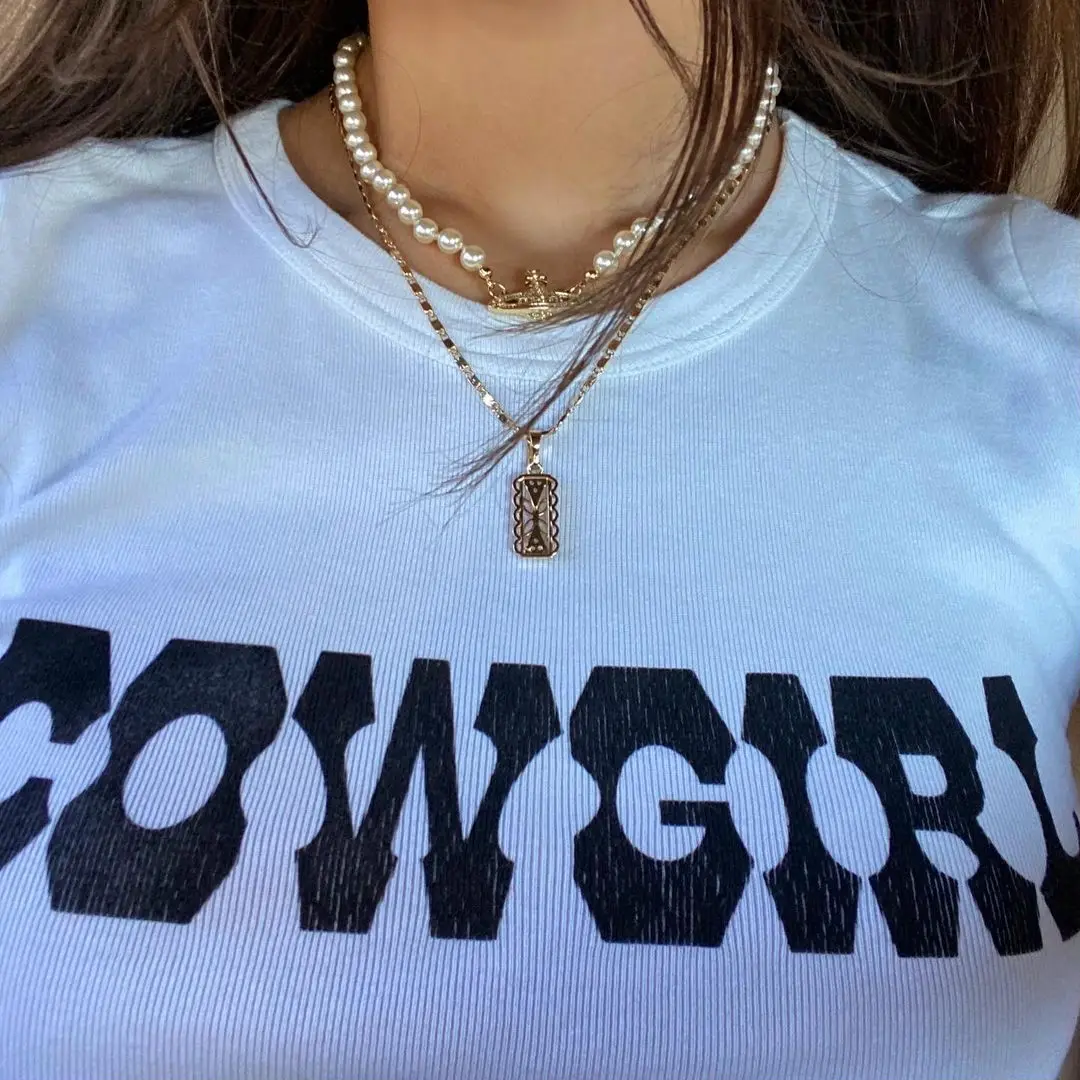 Новинка 2021 короткий топ с круглым вырезом Женская Летняя мода повседневная